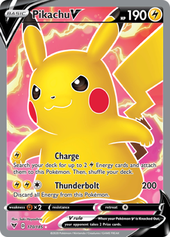 Pikachu V (170/185) [Sword & Shield: Vivid Voltage] | Galactic Gamez