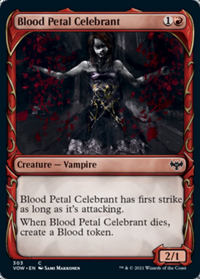 Blood Petal Celebrant (Showcase Fang Frame) [Innistrad: Crimson Vow] | Galactic Gamez