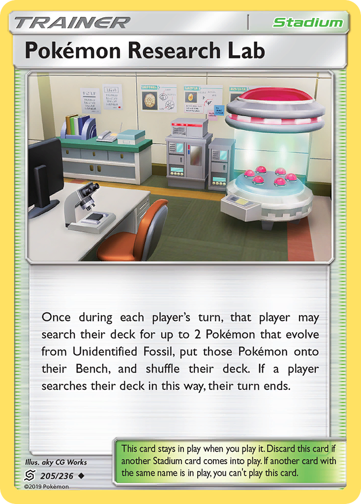 Pokemon Research Lab (205/236) [Sun & Moon: Unified Minds] | Galactic Gamez