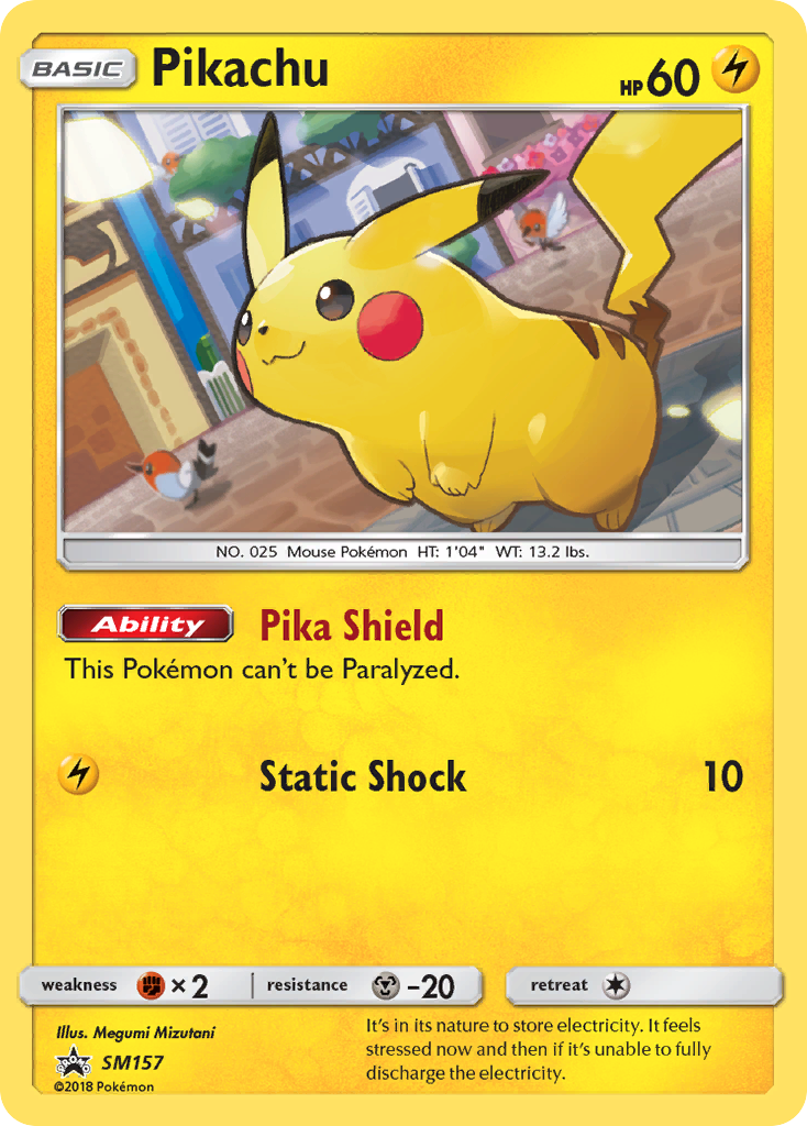 Pikachu (SM157) [Sun & Moon: Black Star Promos] | Galactic Gamez