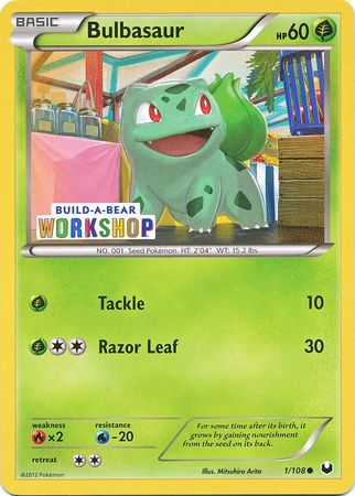 Bulbasaur (1/108) (Build A Bear Workshop Exclusive) [Black & White: Dark Explorers] | Galactic Gamez