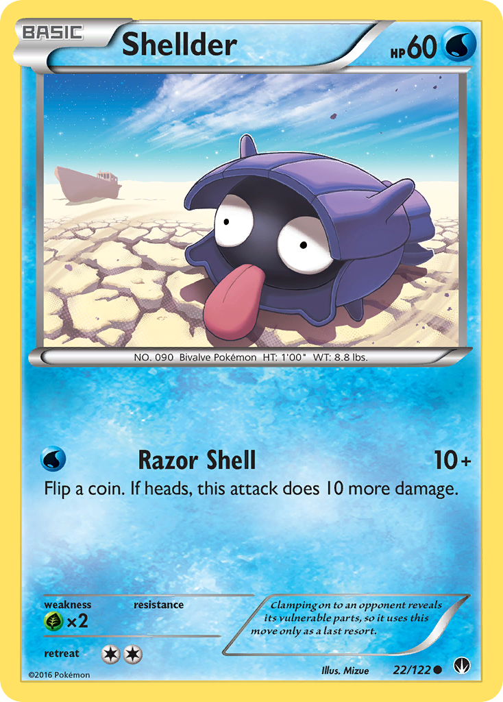 Shellder (22/122) [XY: BREAKpoint] | Galactic Gamez