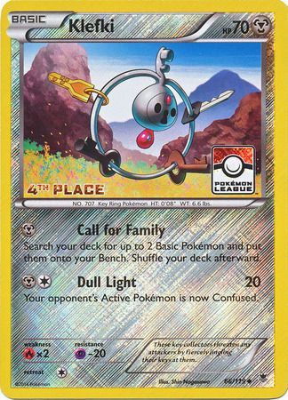 Klefki (66/119) (League Promo 4th Place) [XY: Phantom Forces] | Galactic Gamez