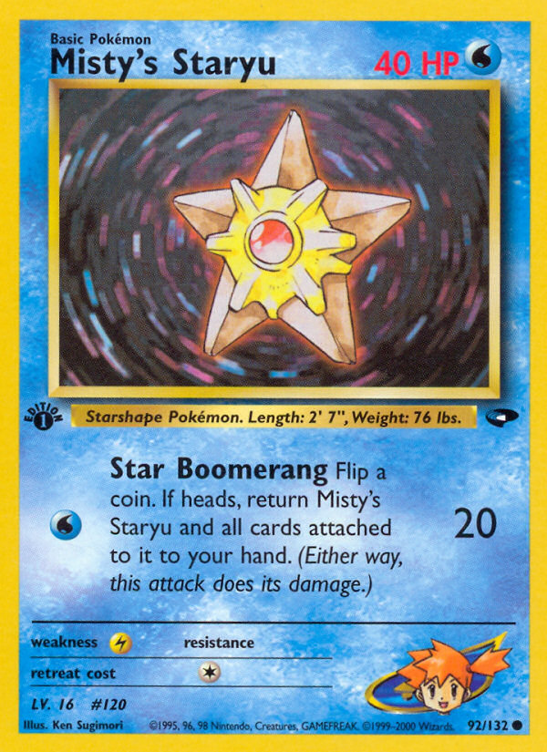 Misty's Staryu (92/132) [Gym Challenge 1st Edition] | Galactic Gamez