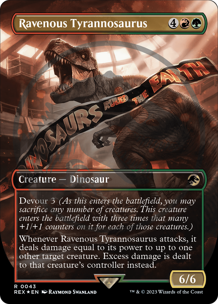Ravenous Tyrannosaurus Emblem (Borderless) [Jurassic World Collection Tokens] | Galactic Gamez