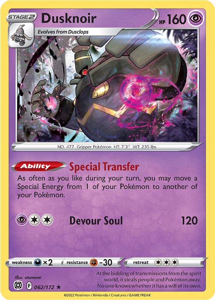 Dusknoir (062/172) [Sword & Shield: Brilliant Stars] | Galactic Gamez