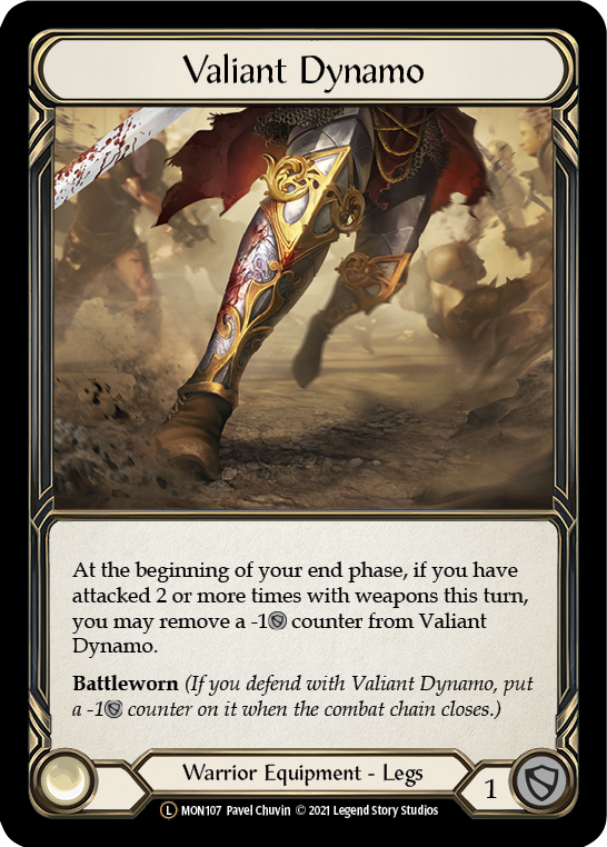 Valiant Dynamo (Rainbow Foil) [U-MON107-RF] Unlimited Edition Rainbow Foil | Galactic Gamez