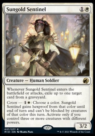 Sungold Sentinel (Promo Pack) [Innistrad: Midnight Hunt Promos] | Galactic Gamez