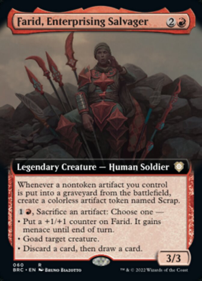 Farid, Enterprising Salvager (Extended Art) [The Brothers' War Commander] | Galactic Gamez