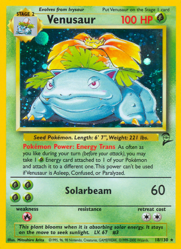 Venusaur (18/130) [Base Set 2] | Galactic Gamez