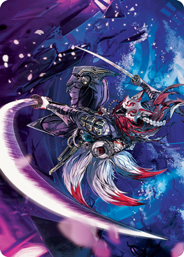 Blade-Blizzard Kitsune Art Card [Kamigawa: Neon Dynasty Art Series] | Galactic Gamez