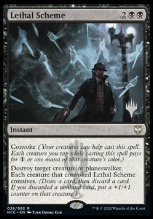 Lethal Scheme (Promo Pack) [Streets of New Capenna Commander Promos] | Galactic Gamez