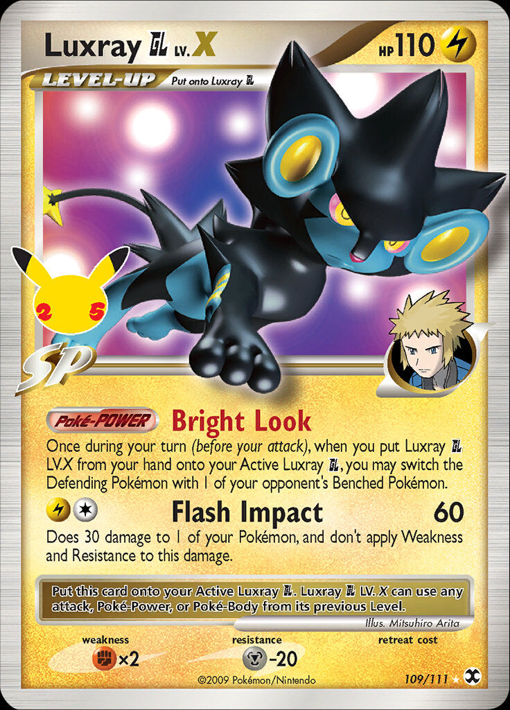 Luxray GL LV.X (109/111) [Celebrations: 25th Anniversary - Classic Collection] | Galactic Gamez