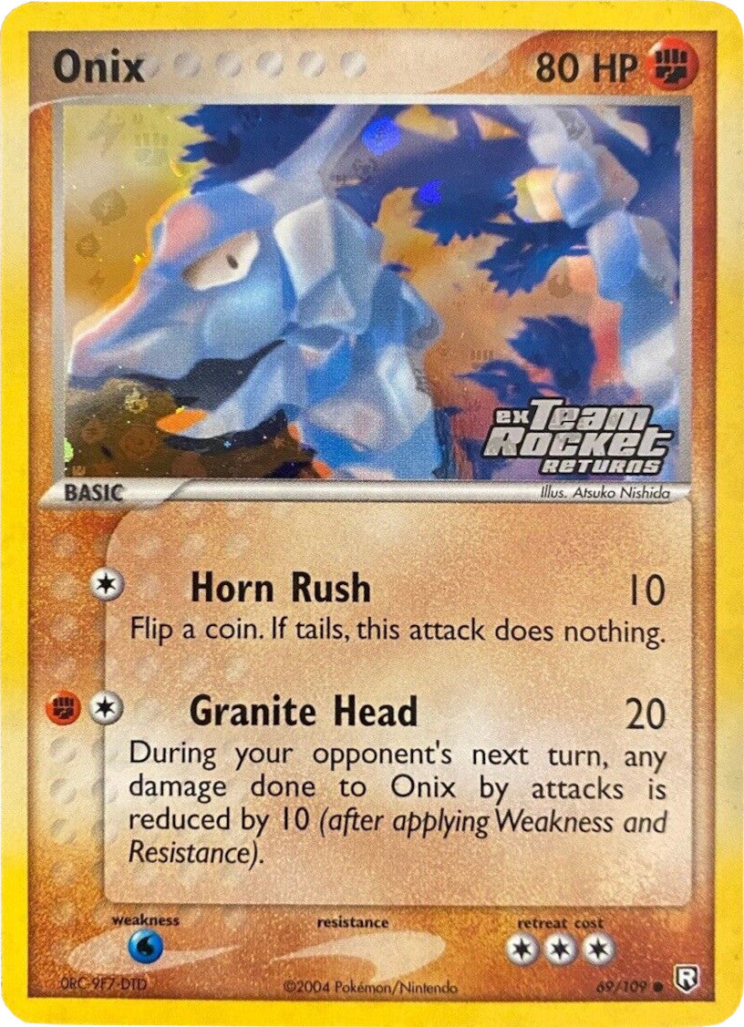 Onix (69/109) (Stamped) [EX: Team Rocket Returns] | Galactic Gamez