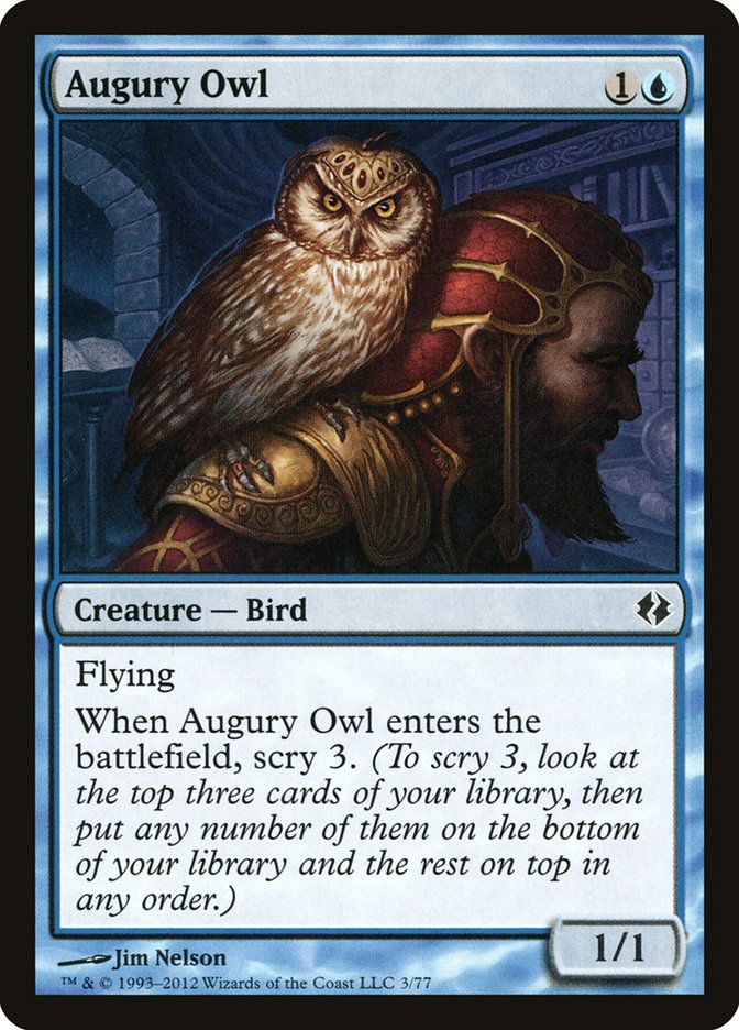 Augury Owl [Duel Decks: Venser vs. Koth] | Galactic Gamez
