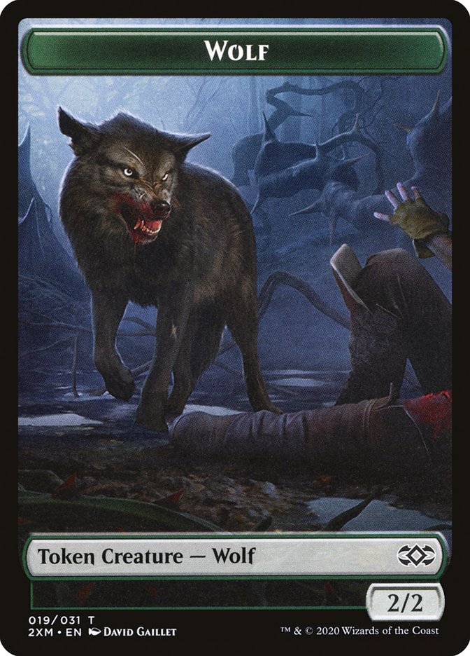 Wolf Token [Double Masters] | Galactic Gamez