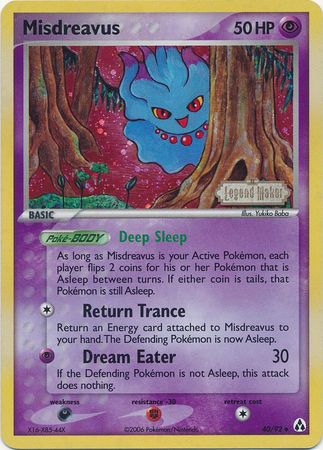 Misdreavus (40/92) (Stamped) [EX: Legend Maker] | Galactic Gamez