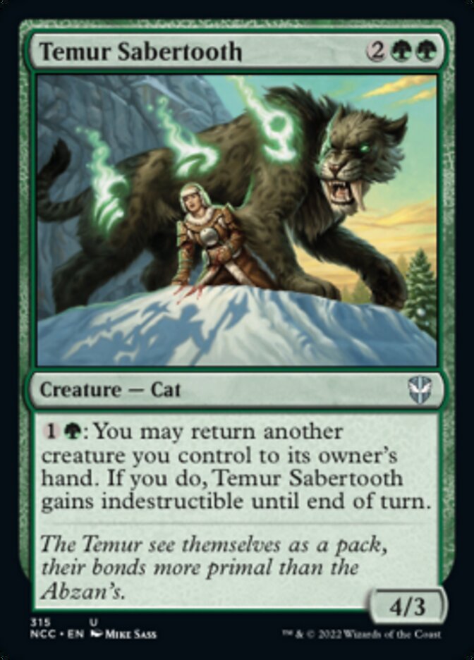 Temur Sabertooth [Streets of New Capenna Commander] | Galactic Gamez