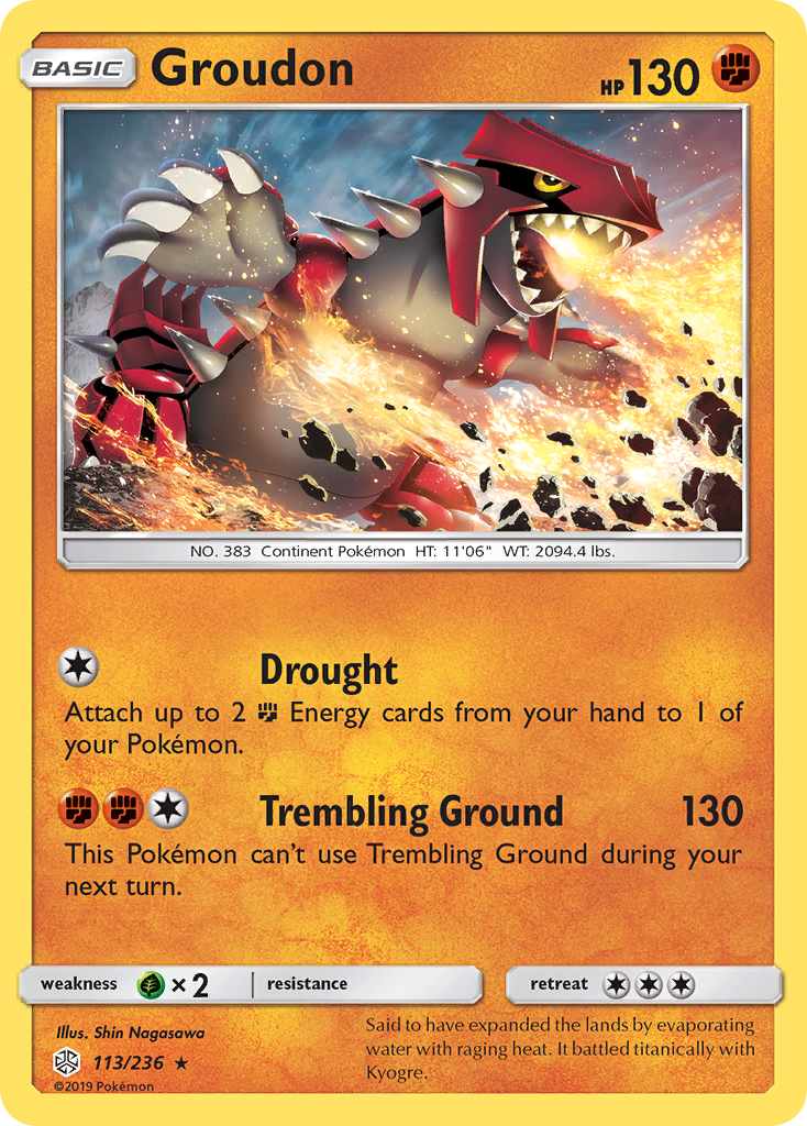 Groudon (113/236) [Sun & Moon: Cosmic Eclipse] | Galactic Gamez