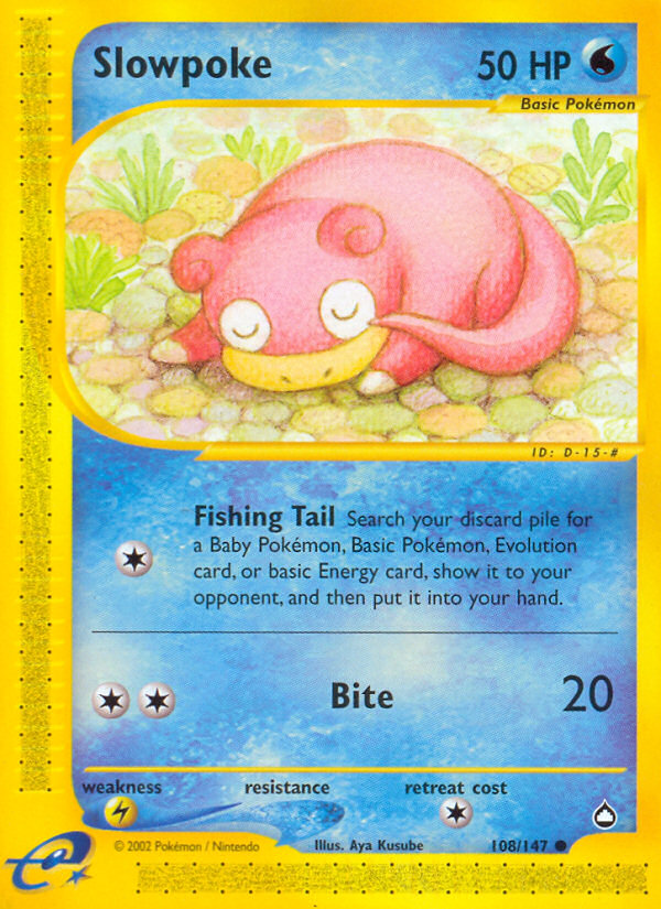 Slowpoke (108/147) [Aquapolis] | Galactic Gamez