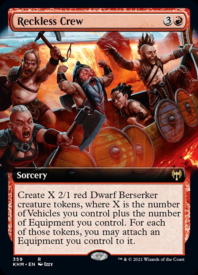 Reckless Crew (Extended Art) [Kaldheim] | Galactic Gamez
