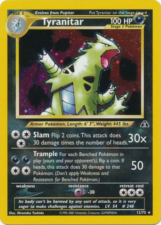 Tyranitar (12/75) [Neo Discovery Unlimited] | Galactic Gamez