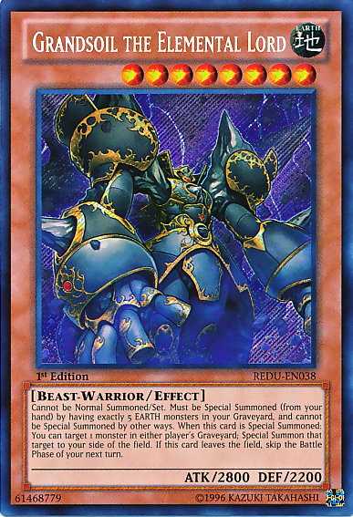 Grandsoil the Elemental Lord [REDU-EN038] Secret Rare | Galactic Gamez