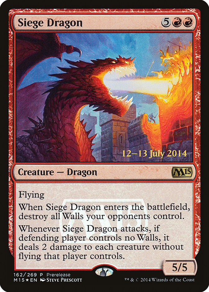 Siege Dragon [Magic 2015 Promos] | Galactic Gamez