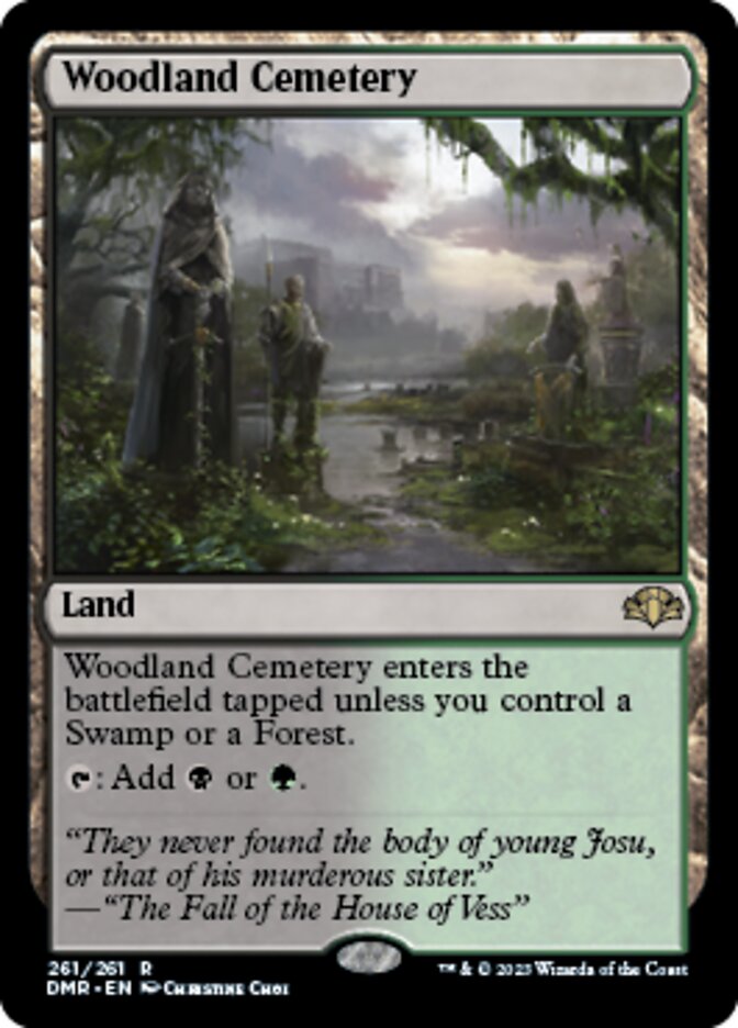 Woodland Cemetery [Dominaria Remastered] | Galactic Gamez