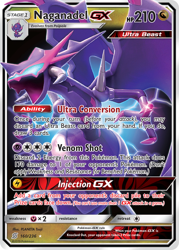 Naganadel GX (160/236) [Sun & Moon: Unified Minds] | Galactic Gamez