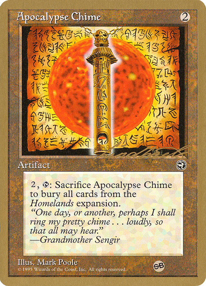 Apocalypse Chime (Leon Lindback) (SB) [Pro Tour Collector Set] | Galactic Gamez