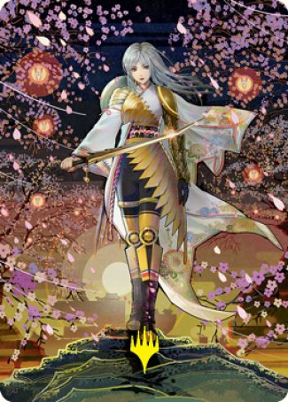 The Wandering Emperor 2 Art Card (Gold-Stamped Signature) [Kamigawa: Neon Dynasty Art Series] | Galactic Gamez