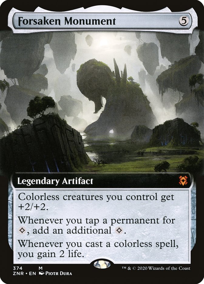 Forsaken Monument (Extended Art) [Zendikar Rising] | Galactic Gamez