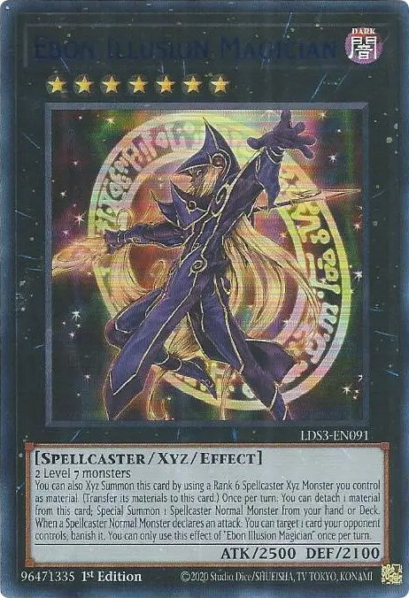 Ebon Illusion Magician (Blue) [LDS3-EN091] Ultra Rare | Galactic Gamez