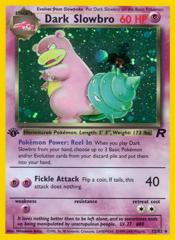 Dark Slowbro (12/82) [Team Rocket 1st Edition] | Galactic Gamez