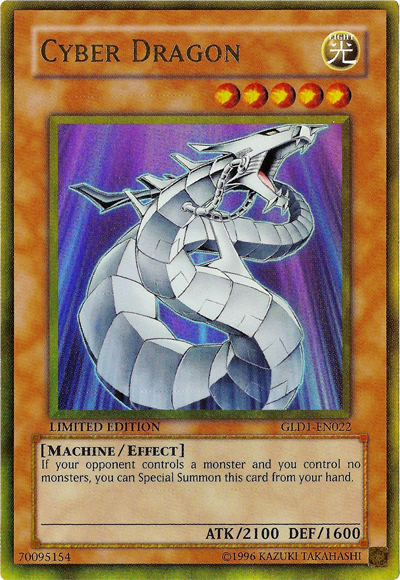 Cyber Dragon [GLD1-EN022] Gold Rare | Galactic Gamez