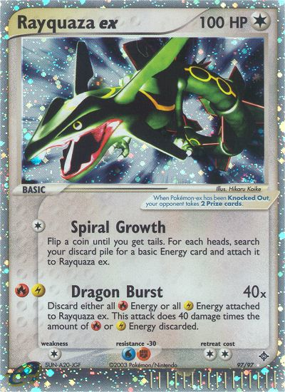 Rayquaza ex (97/97) [EX: Dragon] | Galactic Gamez