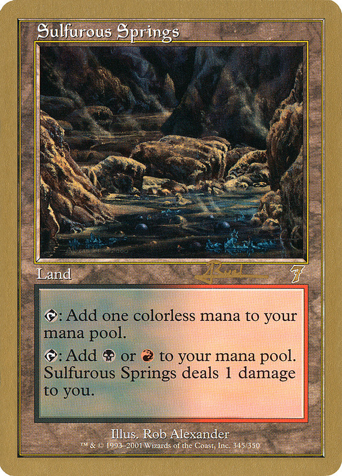 Sulfurous Springs (Antoine Ruel) [World Championship Decks 2001] | Galactic Gamez