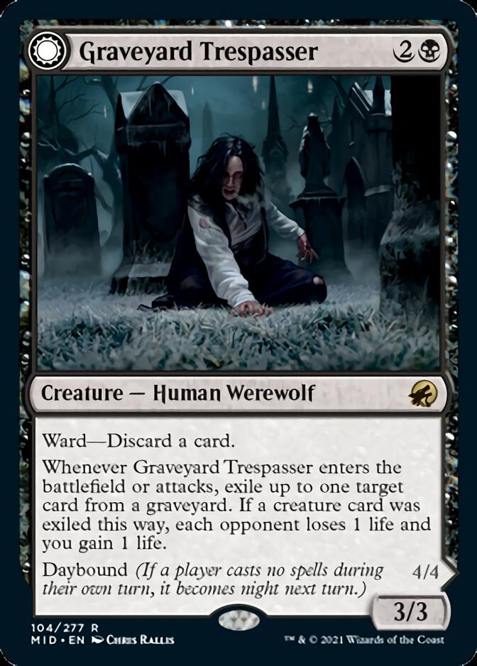 Graveyard Trespasser // Graveyard Glutton [Innistrad: Midnight Hunt] | Galactic Gamez