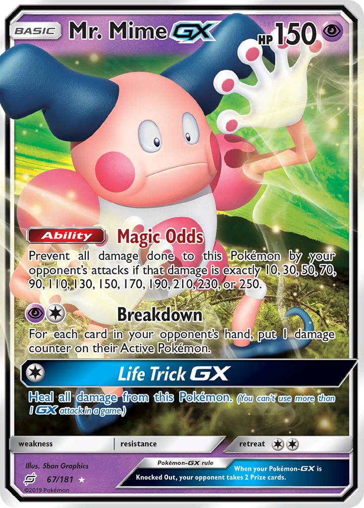 Mr. Mime GX (67/181) [Sun & Moon: Team Up] | Galactic Gamez