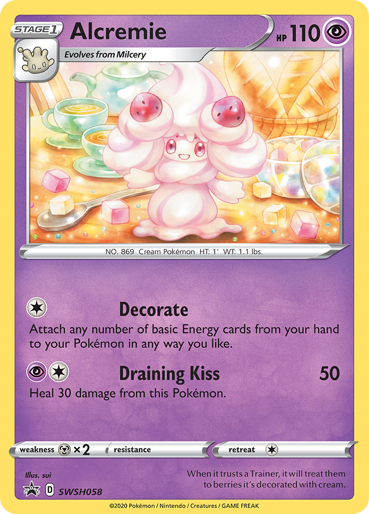 Alcremie (SWSH058) [Sword & Shield: Black Star Promos] | Galactic Gamez