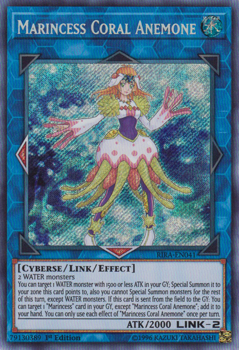 Marincess Coral Anemone [RIRA-EN041] Secret Rare | Galactic Gamez