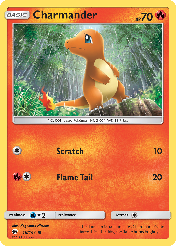 Charmander (18/147) [Sun & Moon: Burning Shadows] | Galactic Gamez