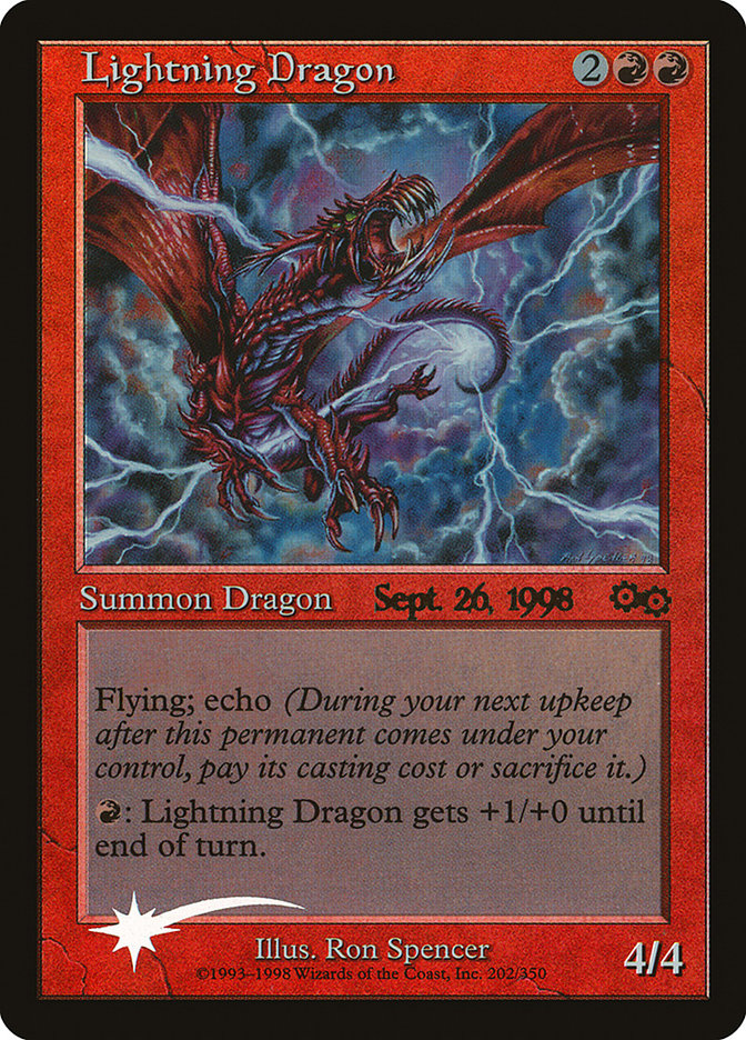 Lightning Dragon [Urza's Saga Promos] | Galactic Gamez