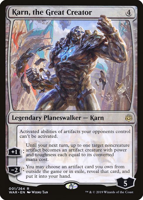 Karn, the Great Creator [War of the Spark] | Galactic Gamez