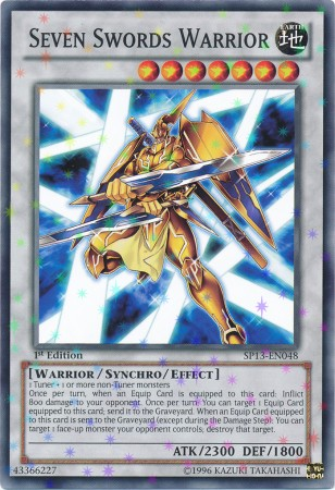 Seven Swords Warrior [SP13-EN048] Starfoil Rare | Galactic Gamez