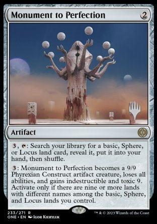 Monument to Perfection (Promo Pack) [Phyrexia: All Will Be One Promos] | Galactic Gamez