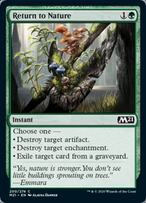 Return to Nature [Core Set 2021] | Galactic Gamez