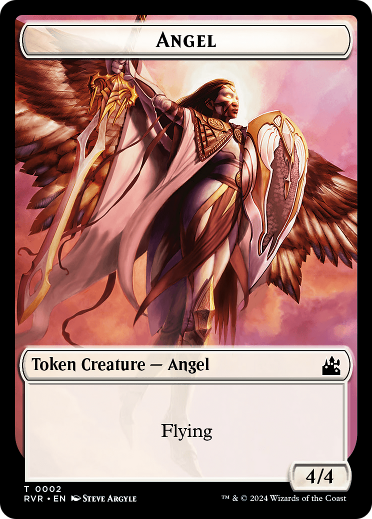 Angel Token (0002) [Ravnica Remastered Tokens] | Galactic Gamez