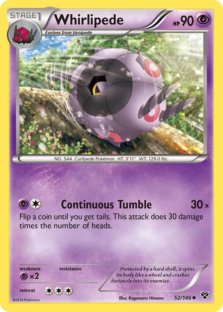 Whirlipede (52/146) [XY: Base Set] | Galactic Gamez